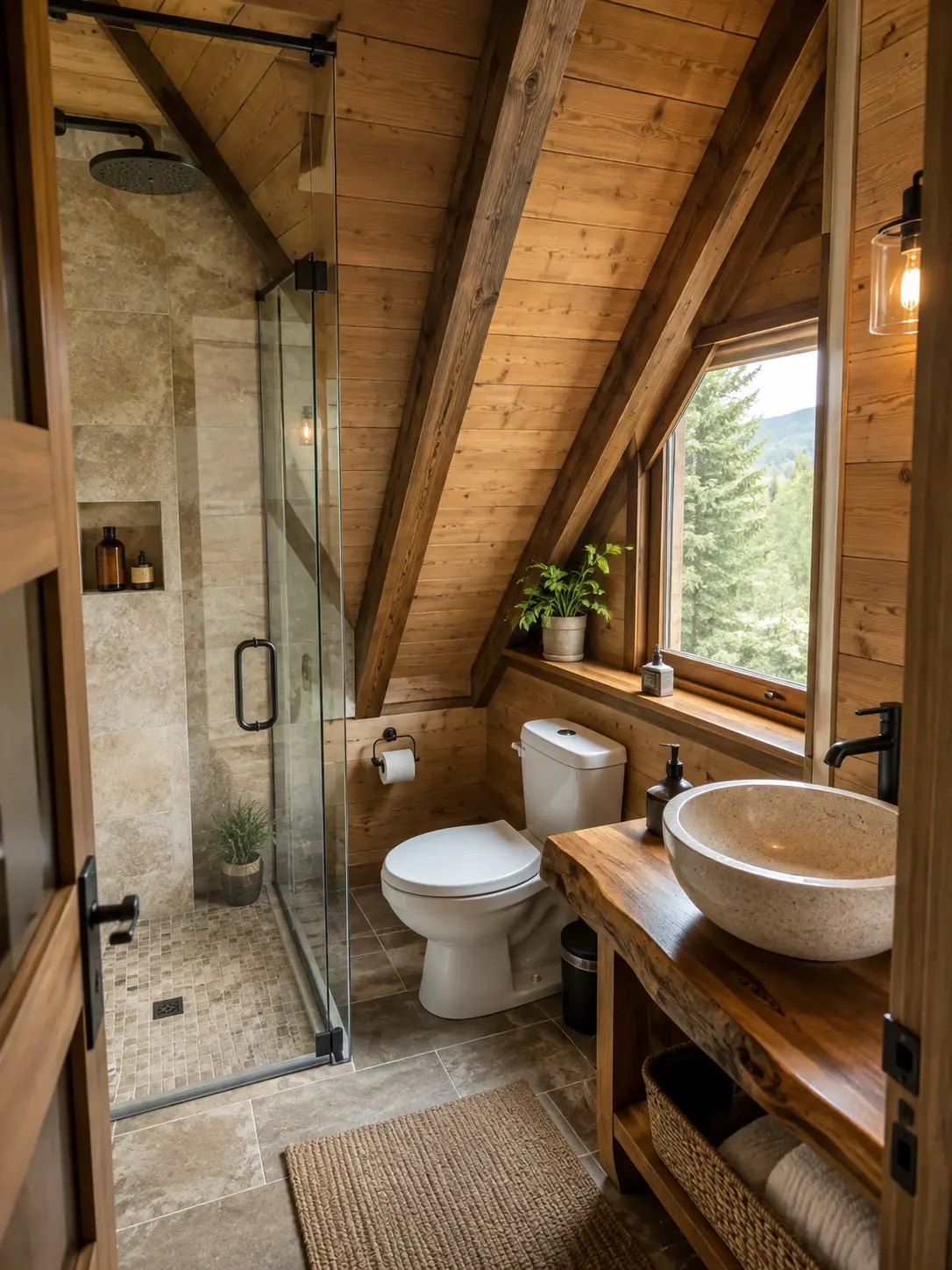 Baie spa cu lumina naturala